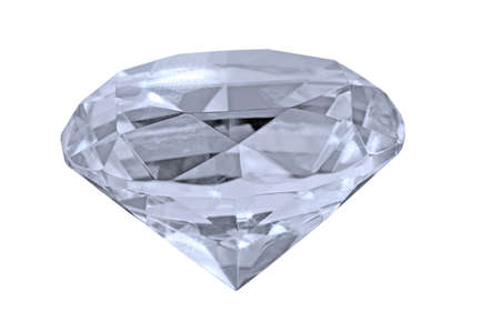 Diamond isolated on whiteの写真素材