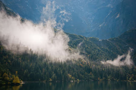 Landscape  Lake Sea Eye in the Tatry mountainsの写真素材