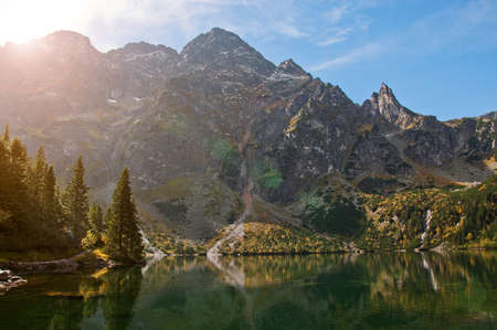 Landscape. Lake "Sea Eye" in the Tatry mountainsの写真素材