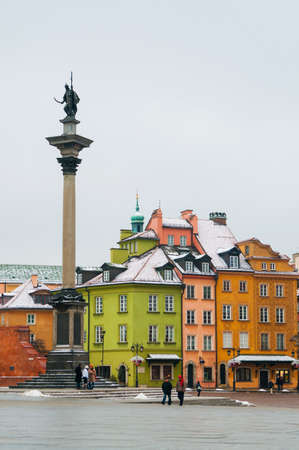 Sigismund's Column in Warsaw, Poland.のeditorial素材