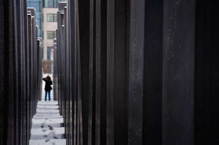 Holocaust memorial in Berlinのeditorial素材