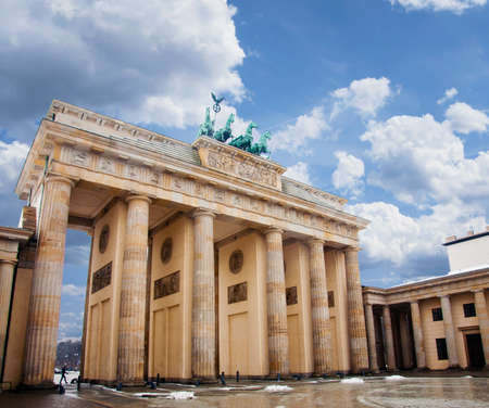 Magdeburg gates at day in Berlinのeditorial素材