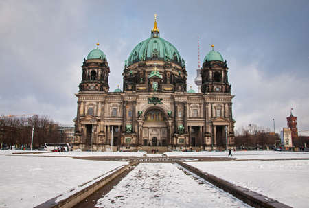 Berlin Dom in winter dayの写真素材