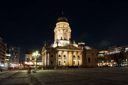 Deutscher Dom at night in Berlin, Germanyのeditorial素材