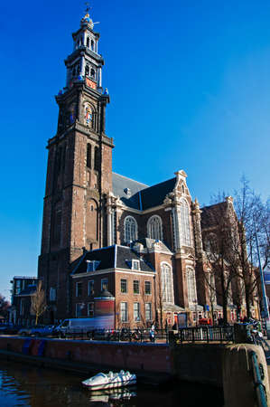 The Westerkerk in Amsterdamのeditorial素材