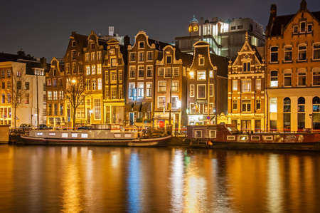 Amsterdam at nightのeditorial素材