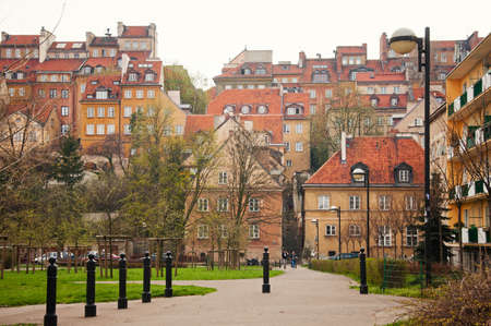 Street in the old town. Poland, Warsaw.のeditorial素材