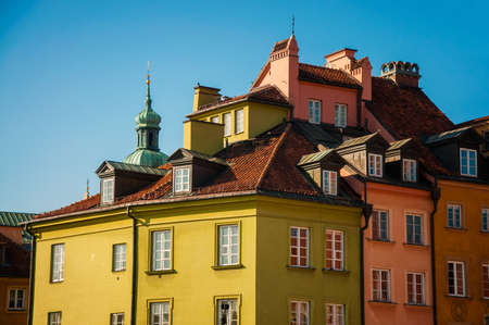 roofs of the old town in Warsawのeditorial素材