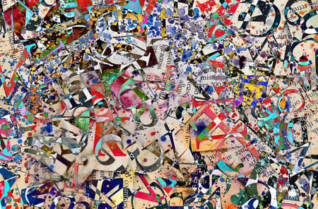 abstract background with lettersの写真素材