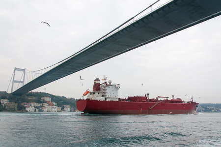 Bosphorus Bridge in Istanbulの写真素材