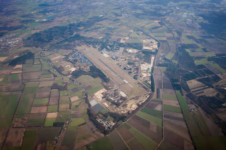 top view of a small airport