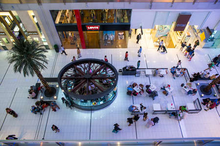 DUBAI, UAE - 3 MARCH, 2014: Famous shop Dubai Mall in Dubai. March  3, 2014 Dubai,  UAE.のeditorial素材