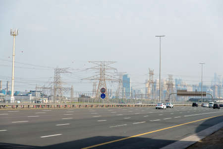 highway in Dubaiの写真素材
