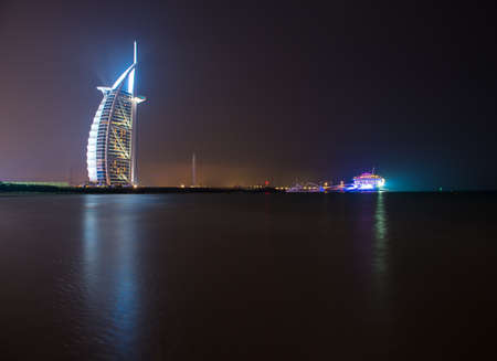 DUBAI, UAE - MARCH 5 :The world's first seven stars luxury hotel Burj Al Arab, March 5, 2014 in Dubai, United Arab Emirates.のeditorial素材