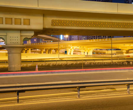 road junction in dubaiの写真素材