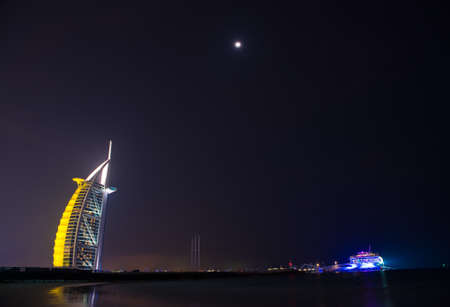 DUBAI, UAE - MARCH 5 :The world's first seven stars luxury hotel Burj Al Arab, March 5, 2014 in Dubai, United Arab Emirates.のeditorial素材