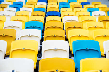 empty football stadium in the afternoon