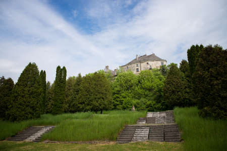 old beautiful castle on the hillのeditorial素材