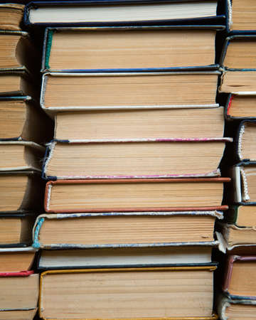 old books on the shelf
