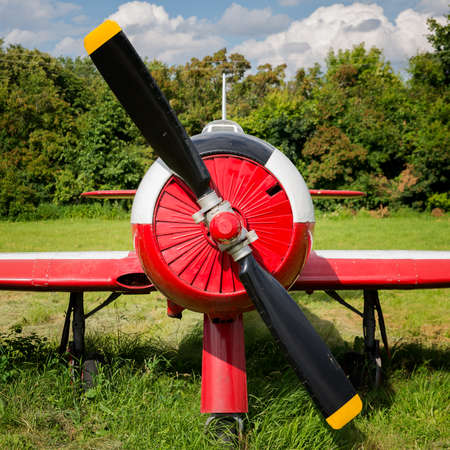 old historic airplane on the ground