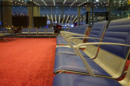 large hall for the airport waitingのeditorial素材