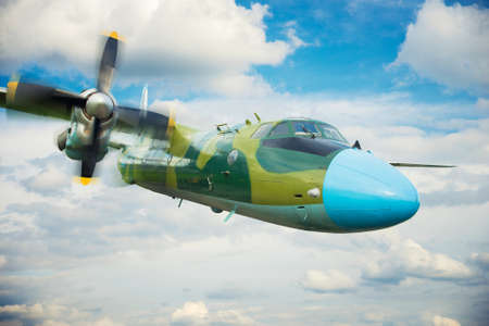 military aircraft in the sky