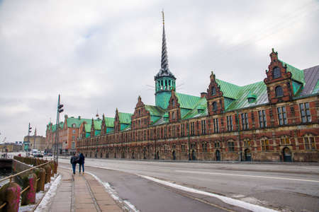 COPENHAGEN, DENMARK - 30 DECEMBER, 2014: Beautiful old buildings in the city center. December 30,...