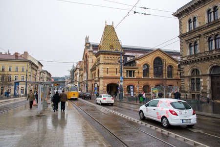 BUDAPEST, HUNGARY - MARCH 13, 2015: St. Stephen's Basilica is a Roman Catholic basilica in Budapest, Hungary. March 13, 2015. Budapest, Hungaryのeditorial素材