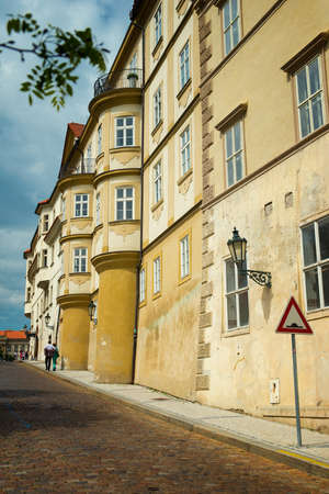 old streets of Prague, Czech Republicの写真素材