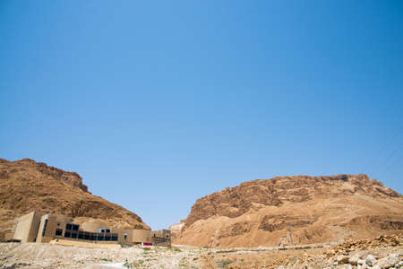 Masada is an ancient fortification in the Southern District of Israelの写真素材