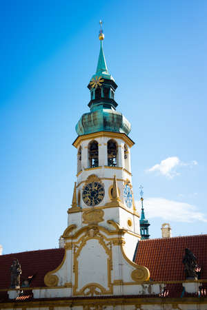 Church Loretta in Prague springの写真素材