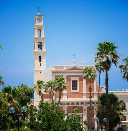 Park in the old city of Jaffa in Tel Avivの写真素材
