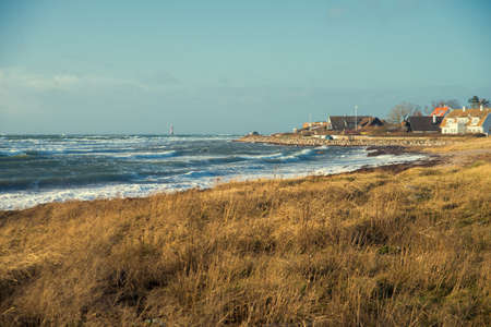 A small town by the sea in Swedenの写真素材