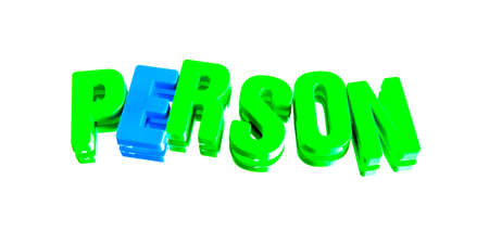 Letters on a white backgroundの写真素材