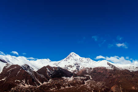 views of Mount Kazbekの写真素材