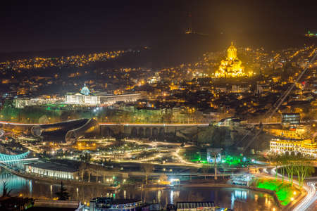 Top view of the  Tbilisi