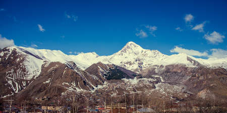 views of Mount Kazbek