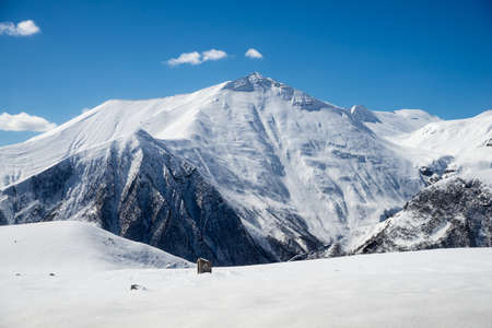 beautiful view of the Caucasus mountains in Georgia