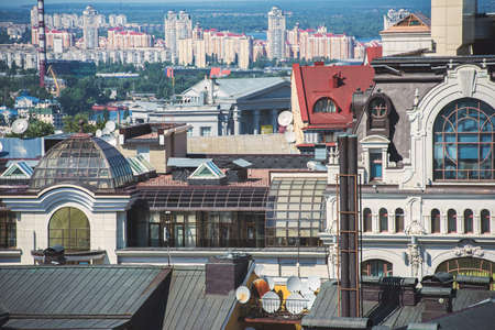 Kyiv the capital of Ukraine, top viewの写真素材