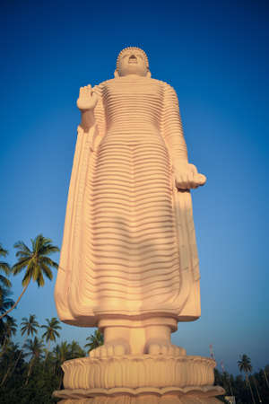 Tsunami Memorial - Peraliya Buddha Statue in Hikkaduwa, Sri Lankaの写真素材