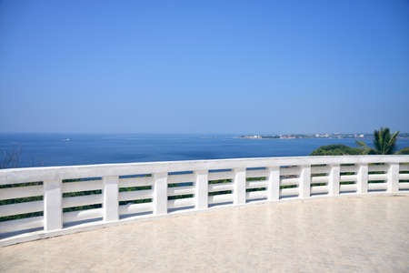 view of the city of Halle on the shores of the Indian Ocean, Sri Lankaの写真素材