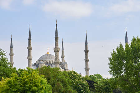 top view of the Blue Mosque in Istanbul