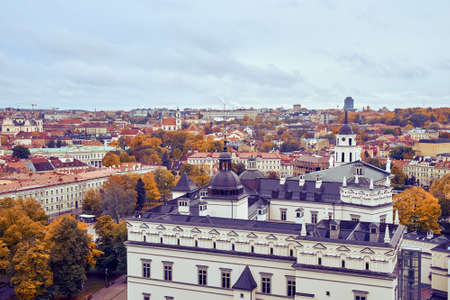 View from the height to the center of Vilnius