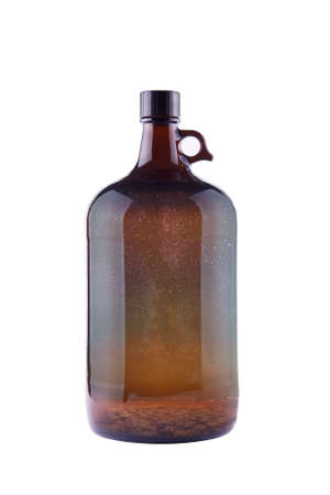 big old bottle isolated on white backgroundの写真素材