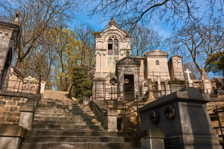Pere Lachaise Cemetery in Paris,  Franceのeditorial素材