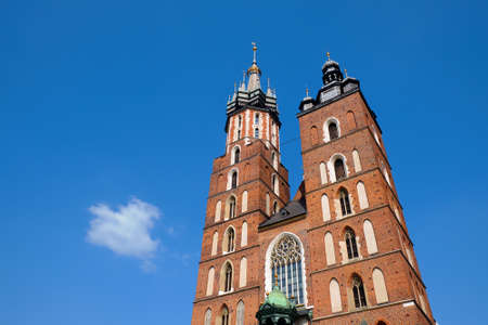 St. Mary's Basilica in Krakow. Church of Our Lady Assumed into Heaven.の写真素材