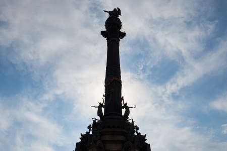 The Columbus Monument in Barcelonaのeditorial素材