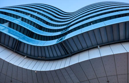 Modern architecture close-up as backgroundの写真素材