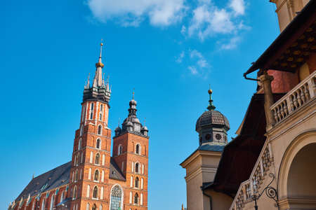 St. Mary's Basilica in Krakow. Church of Our Lady Assumed into Heaven.の写真素材
