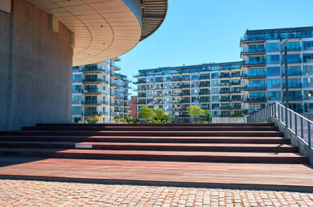 Modern buildings in Copenhagen, Denmark.の写真素材